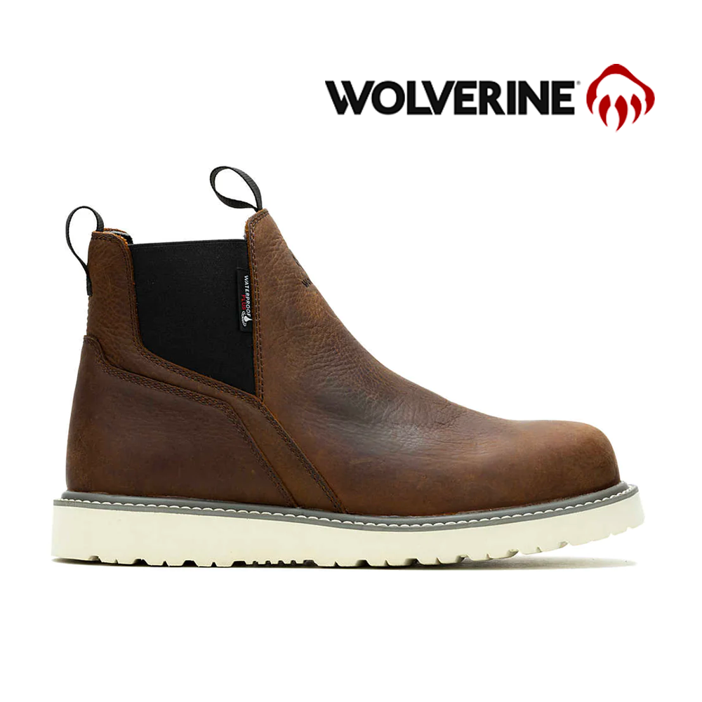 Wolverine wedge sole work boots sales