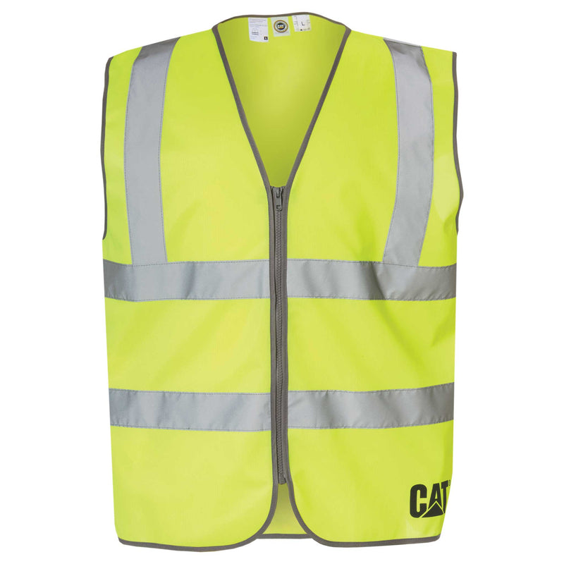 CATERPILLAR Men's Hi-Vis Zip Safety Vest 1320025