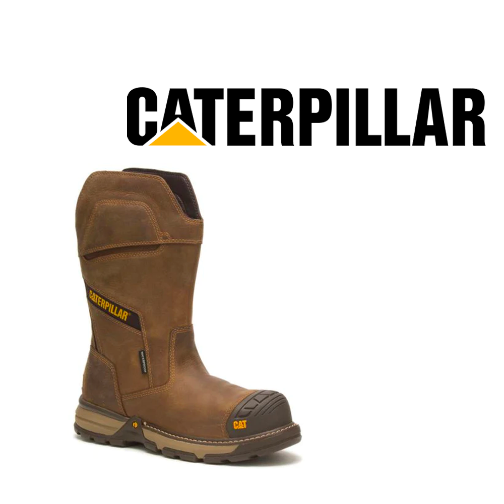 Cat Footwear Men s Excavator Superlite WP Pull On Boot 10.5 Pyramid