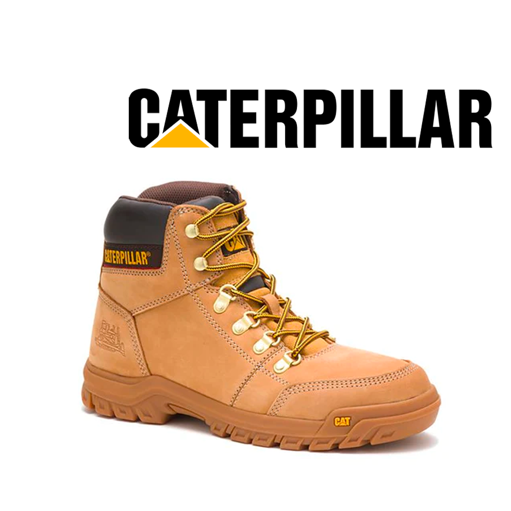 Caterpillar Men s Outline Work Boots Honey 10.5