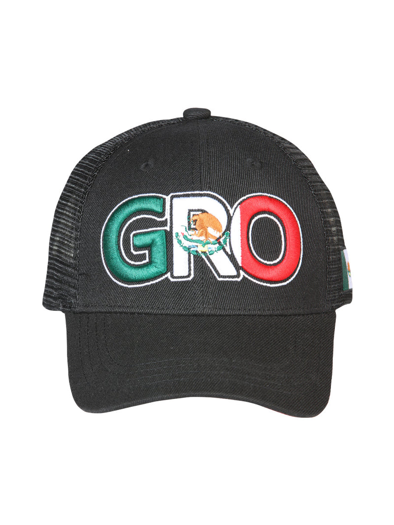 EL GENERAL Men's Mexico Flag Color Embroidery Cap