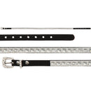 EL GENERAL Faux Leather Square Rhinestone Hatband 45226