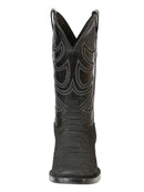 EL GENERAL Men’s Rodeo Python Print Western Boot, Black