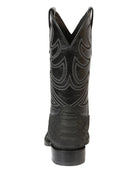EL GENERAL Men’s Rodeo Python Print Western Boot, Black