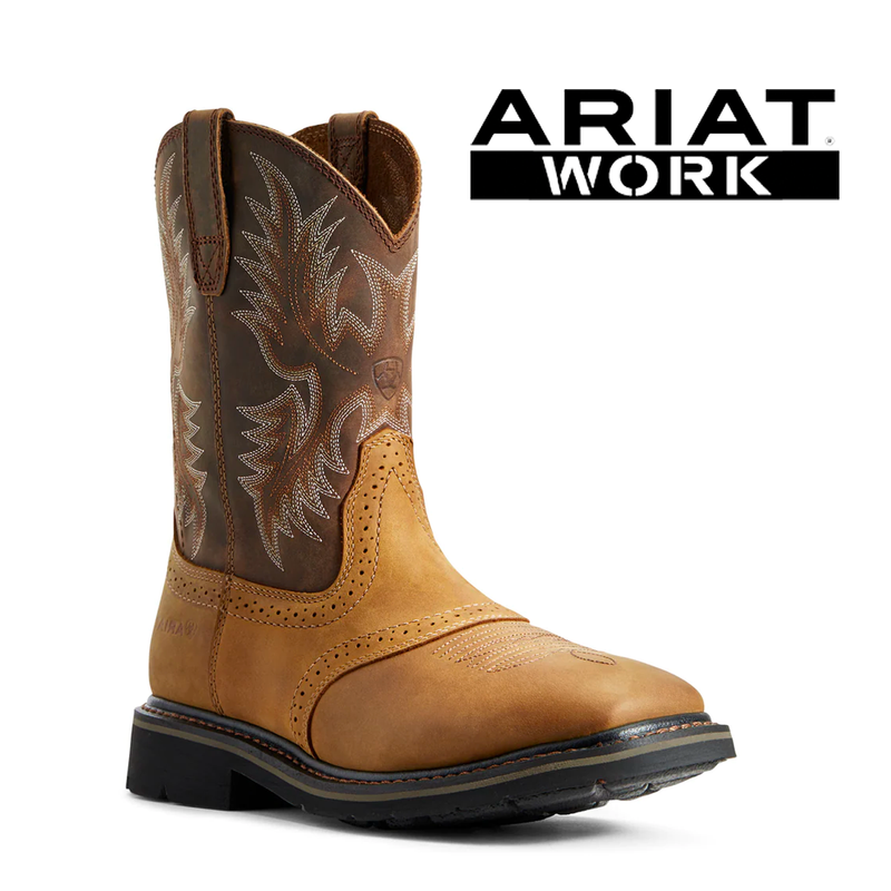 ARIAT Men's Sierra Wide Square Toe Work Boot 10010148