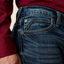 ARIAT M7 Rocker Stretch Coltrane - Vaqueros rectos apilables para hombre 10027748