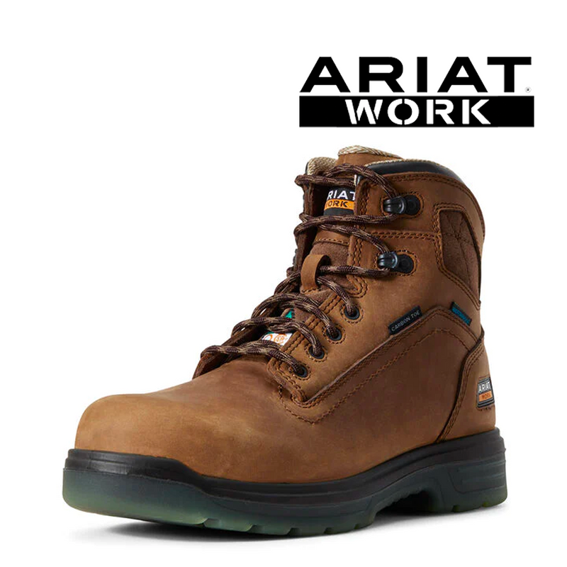 ARIAT Men's Turbo 6 Inch H2O CSA Carbon Toe Work Boot 10029132