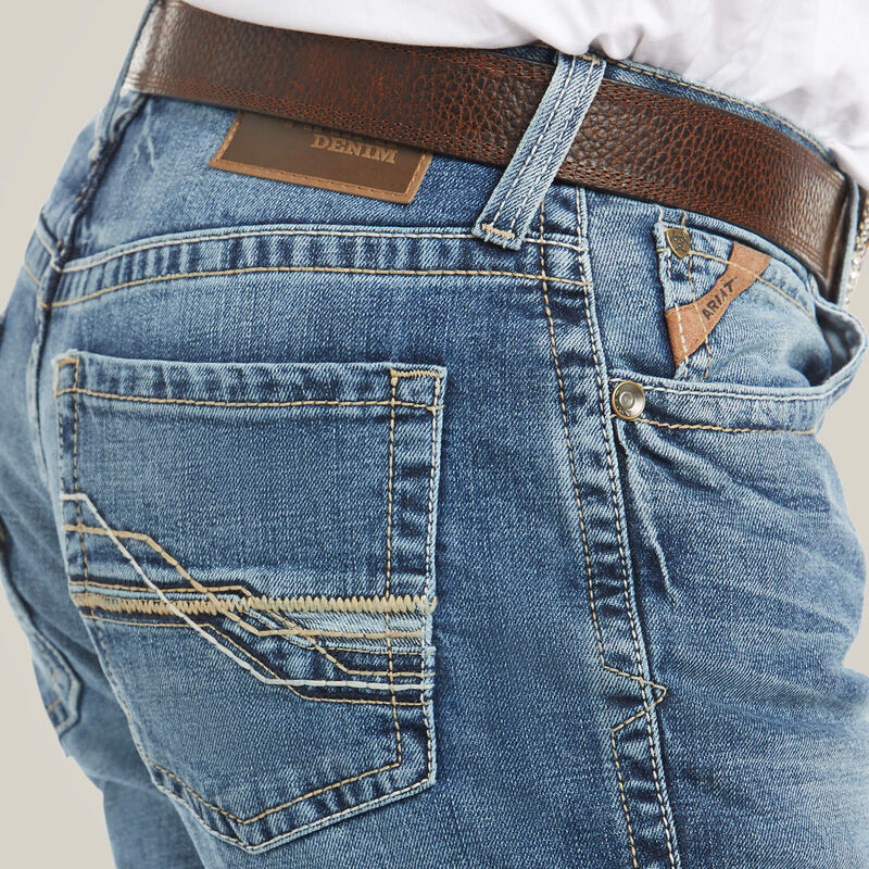 ARIAT Men's M4 Low Rise Stretch Shoreway Stackable Straight Leg Jean 10032086