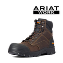ARIAT - Bota de trabajo impermeable con punta de acero Treadfast de 6 pulgadas para hombre (10034673)