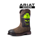 Ariat Men’s Workhog Patriot Waterproof Carbon Toe Work Boot, Brown