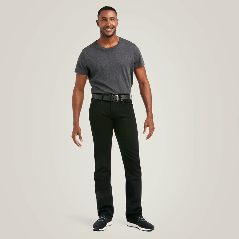 ARIAT Men's M7 Legacy Slim Fit Straight Jeans, Black