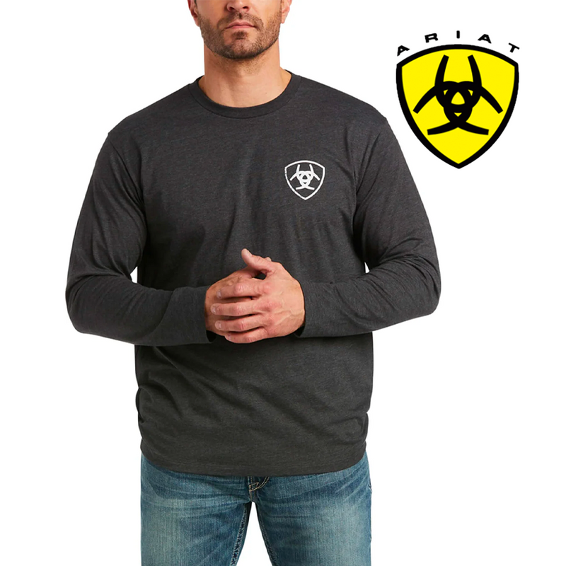 ARIAT Men's Flg Grasscle LS T-Shirt 10038191