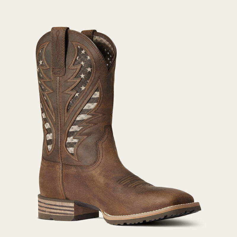ARIAT Men's Hybrid VentTEK Western Boot, Brown – Ak'kin Footwear