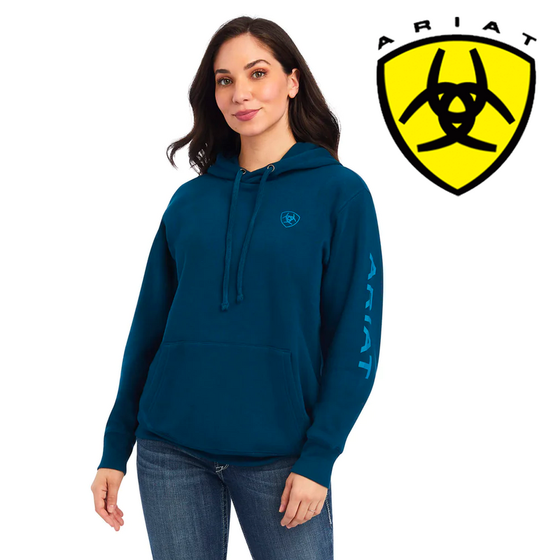 ARIAT Women's Real Classic Arm Logo Hoodie 10041635