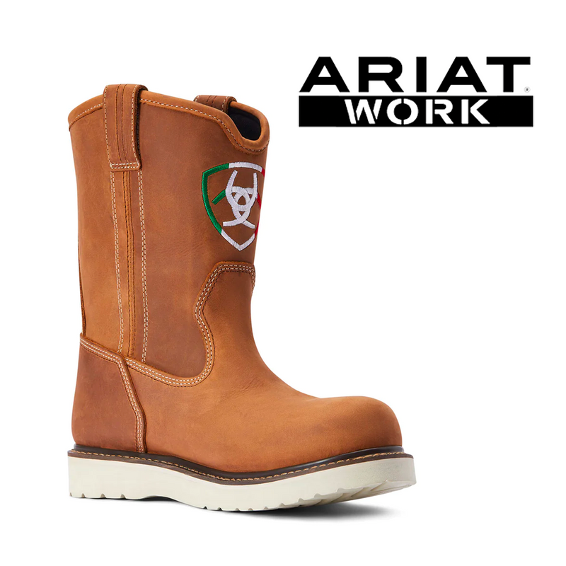 ARIAT Men's Rebar Wedge Orgullo Mexicano Waterproof Work Boot 10042497