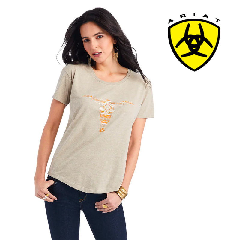 ARIAT Women's Blanket Skull SS Tee 10042718