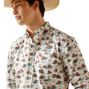 ARIAT Men's Wrinkle  Western Aloha Stretch Classic Fit Shirt 10044019