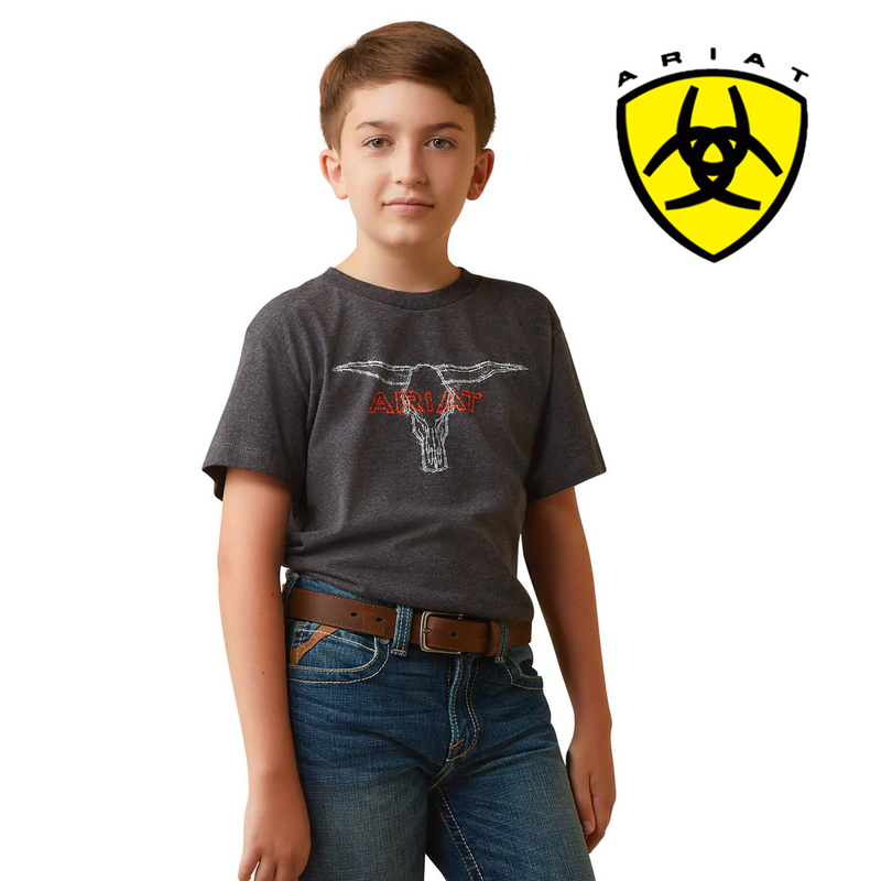 ARIAT Kid's Ariat Barbed Wire Steer T-Shirt 10044750