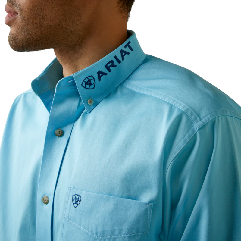 ARIAT Men's Team Logo Twill Classic LS Shirt 10044940