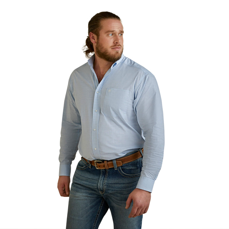 ARIAT Men's Solid Slub Classic LS Shirt 10045025