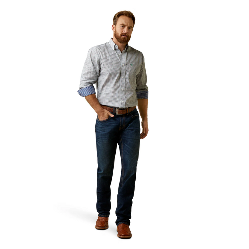ARIAT Men's Wrinkle Free Flynt Fitted Shirt 10045070