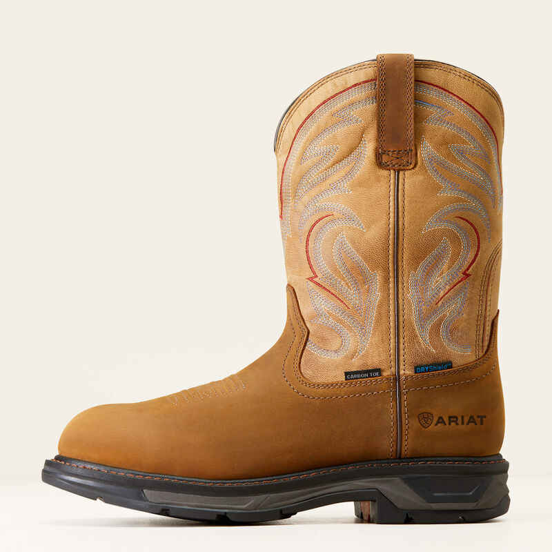ARIAT Men's WorkHog XT Waterproof Carbon Toe Work Boot, Distressed Brown