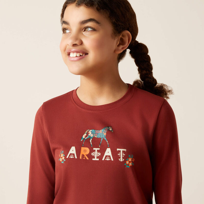Ariat Girl's Blossom Pony T-Shirt 10046494