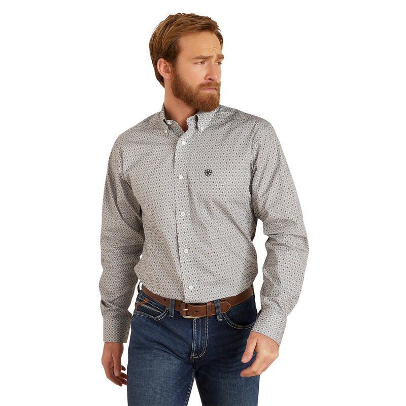 ARIAT Men's Wrinkle Free Fitted Val Long Sleeve Shirt 10046553