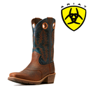 Bota vaquera híbrida Roughstock de punta cuadrada para hombre de ARIAT 10046831 