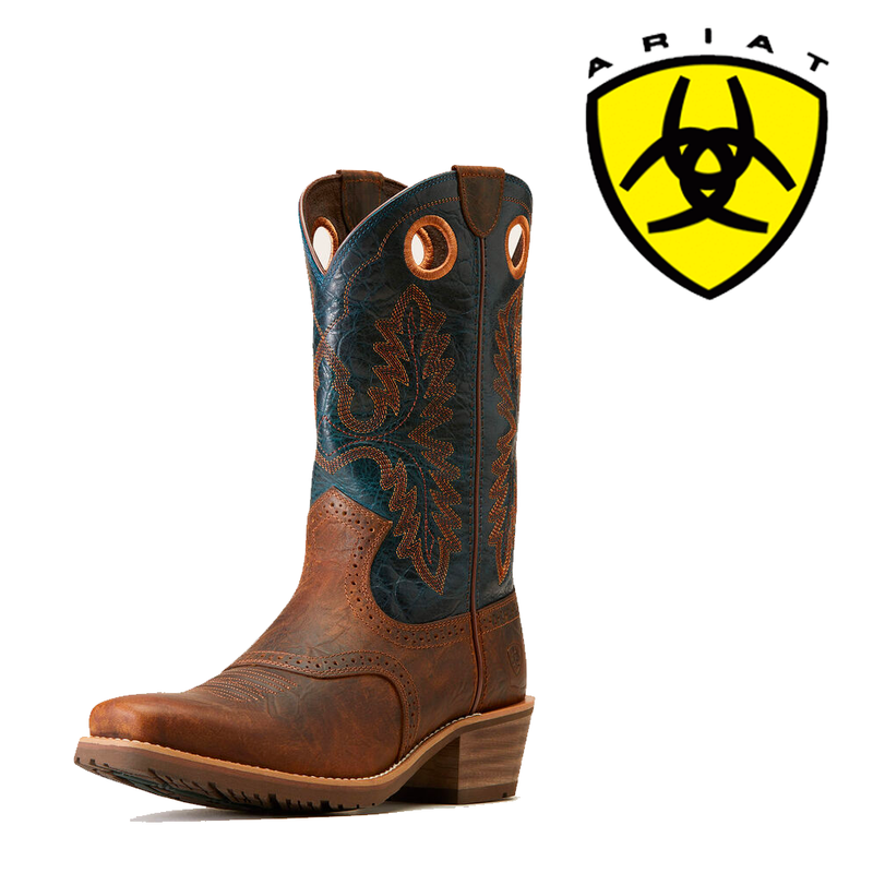 ARIAT MEN'S Hybrid Roughstock Square Toe Cowboy Boot 10046831
