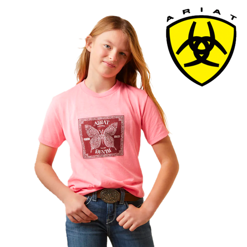 ARIAT Kid's Butterfly Bandana T-Shirt 10047597