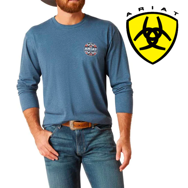Camiseta ARIAT con relleno geométrico para hombre 10047880