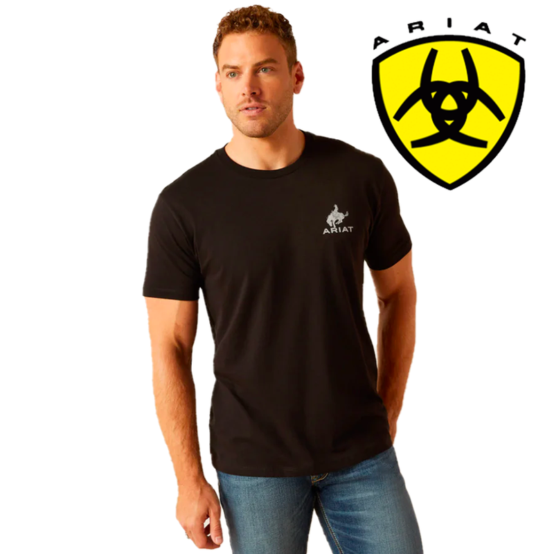 Camiseta ARIAT para hombre con la bandera del Bronco 10047897