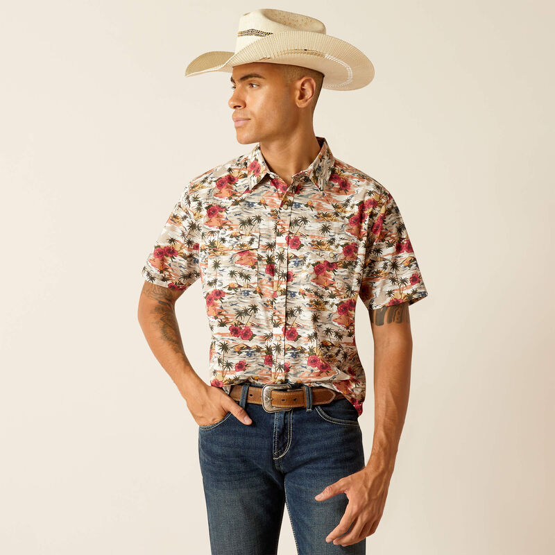 ARIAT Men's Kakeem Retro Snp SS Shirt 10048573