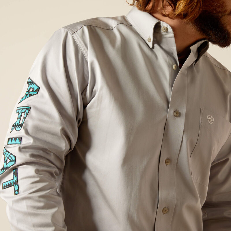 ARIAT MEN'S Team Logo Twill Fitted Shirt 10048716