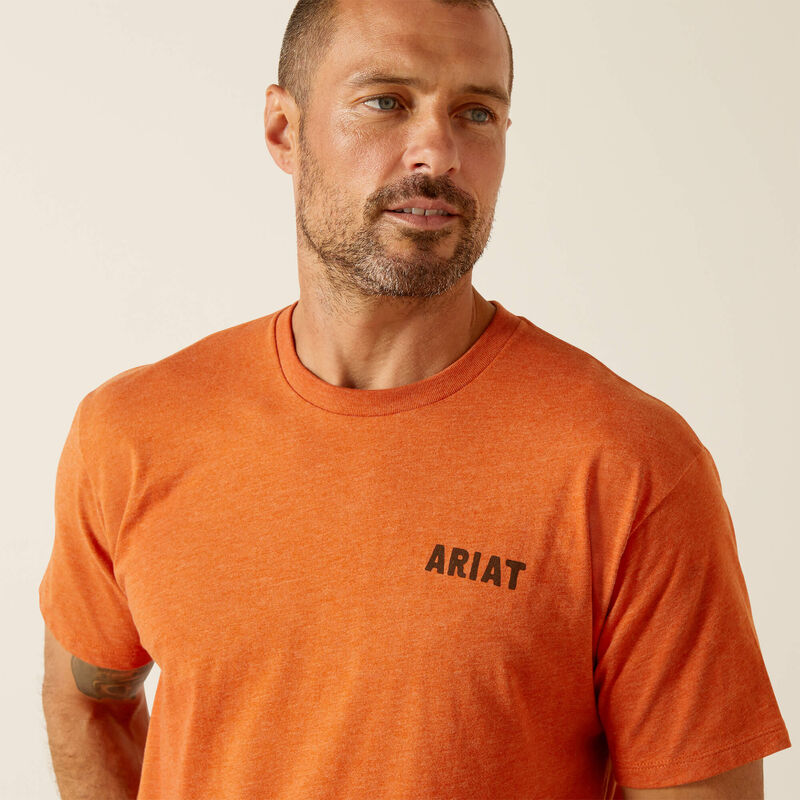 Camiseta ARIAT con calavera de cascabel para hombre 10051754 