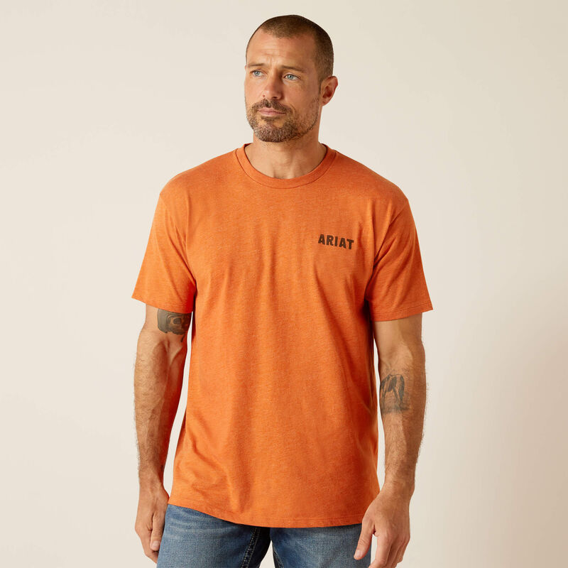 Camiseta ARIAT con calavera de cascabel para hombre 10051754 