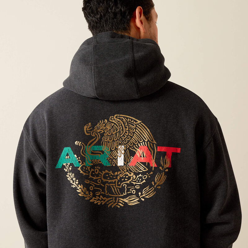Sudadera con capucha ARIAT con la bandera de México para hombre (10051998) 