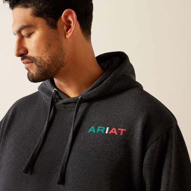 Sudadera con capucha ARIAT con la bandera de México para hombre (10051998) 