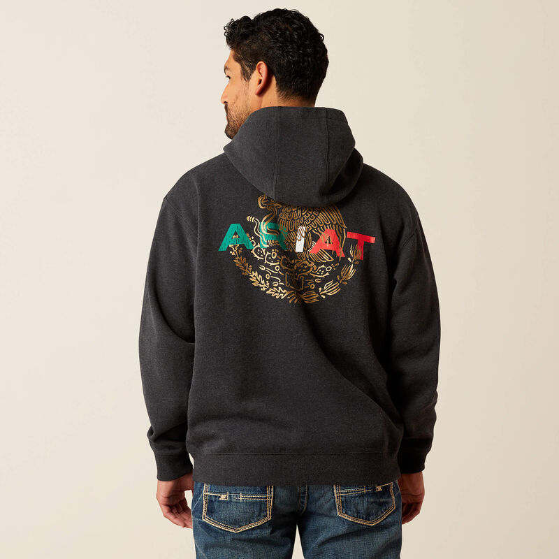 Sudadera con capucha ARIAT con la bandera de México para hombre (10051998) 