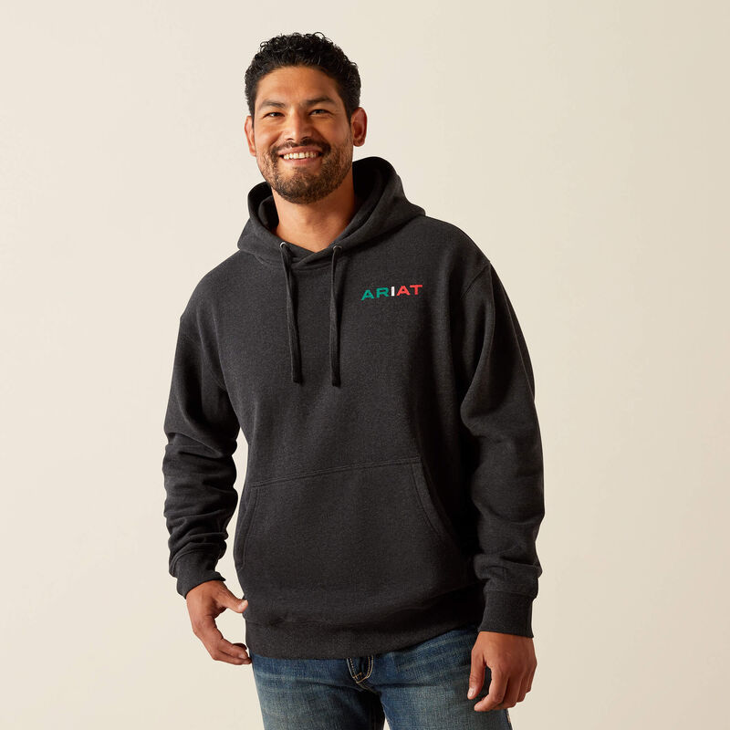 Sudadera con capucha ARIAT con la bandera de México para hombre (10051998) 