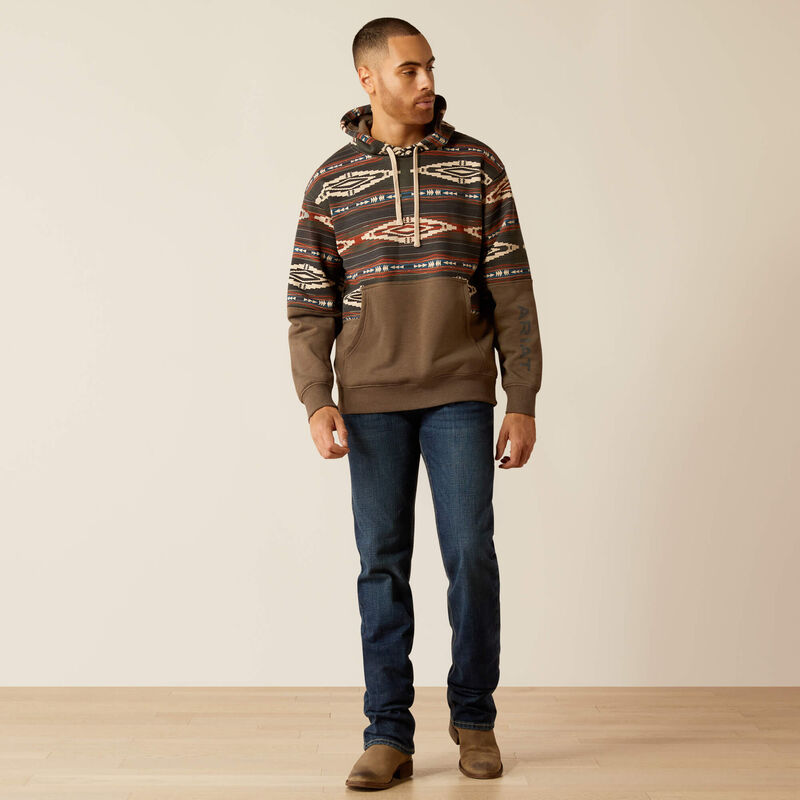 Sudadera con capucha Ariat Color Block para hombre 10052452 