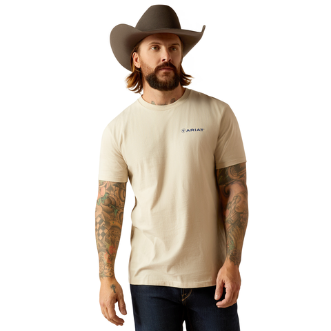 Camiseta de manga corta con sello estampado ARIAT para hombre 10052503
