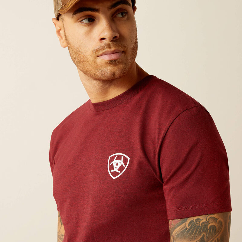 Camiseta de manga corta ARIAT para hombre con águila y serpiente 10052510