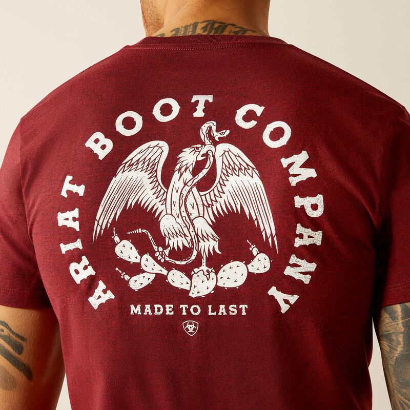 Camiseta de manga corta ARIAT para hombre con águila y serpiente 10052510