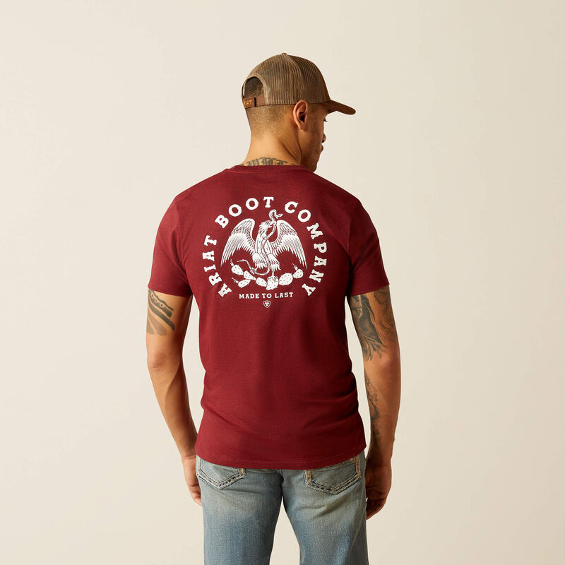 Camiseta de manga corta ARIAT para hombre con águila y serpiente 10052510