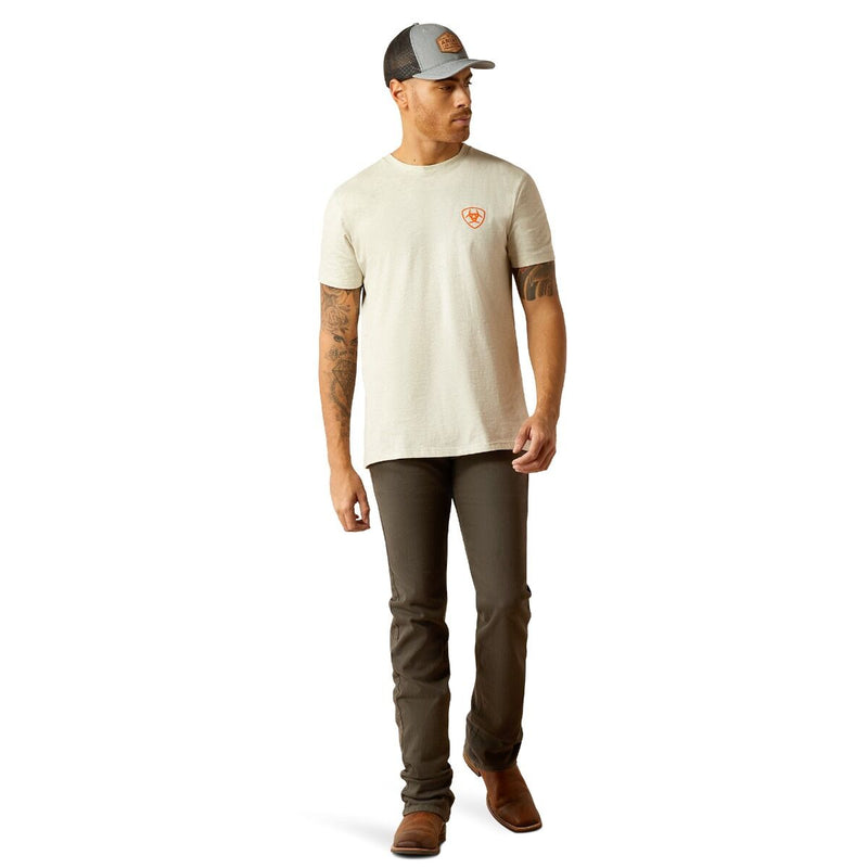 Camiseta de manga corta con estampado de bisonte para hombre de ARIAT 10052571