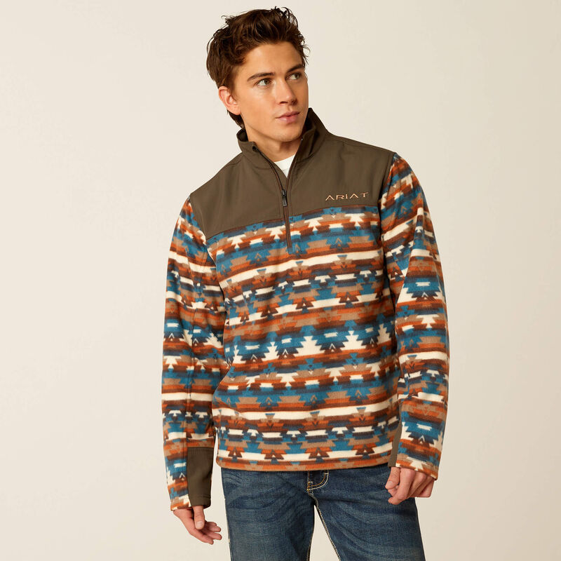 Sudadera ARIAT Basis 2.0 con cremallera 1/4 para hombre 10052731 