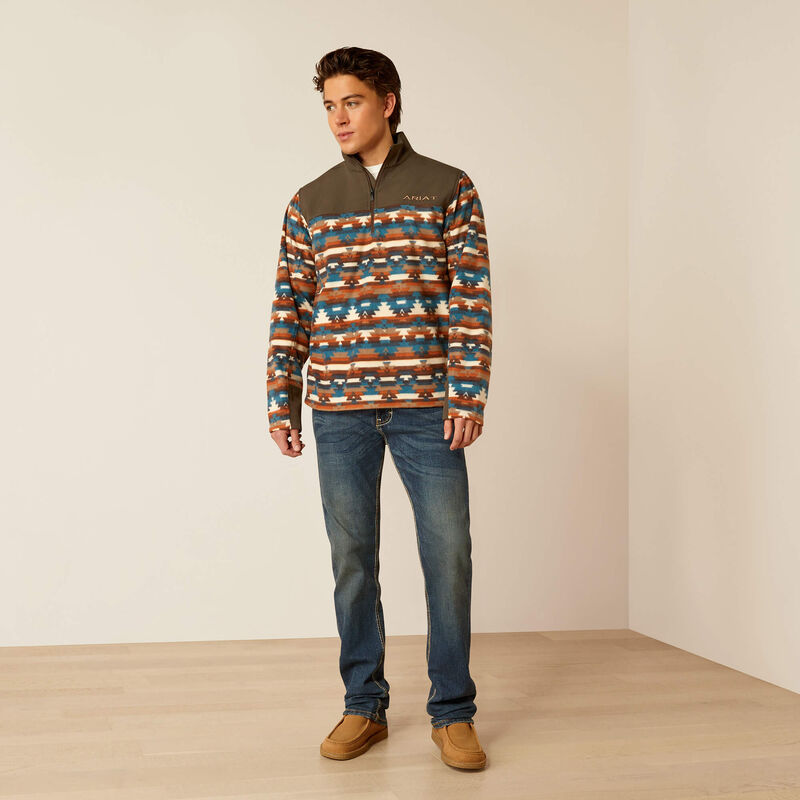 Sudadera ARIAT Basis 2.0 con cremallera 1/4 para hombre 10052731 