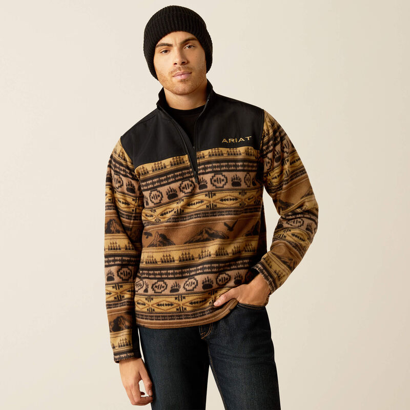 Sudadera ARIAT Basis 2.0 con cremallera 1/4 para hombre 10052732 
